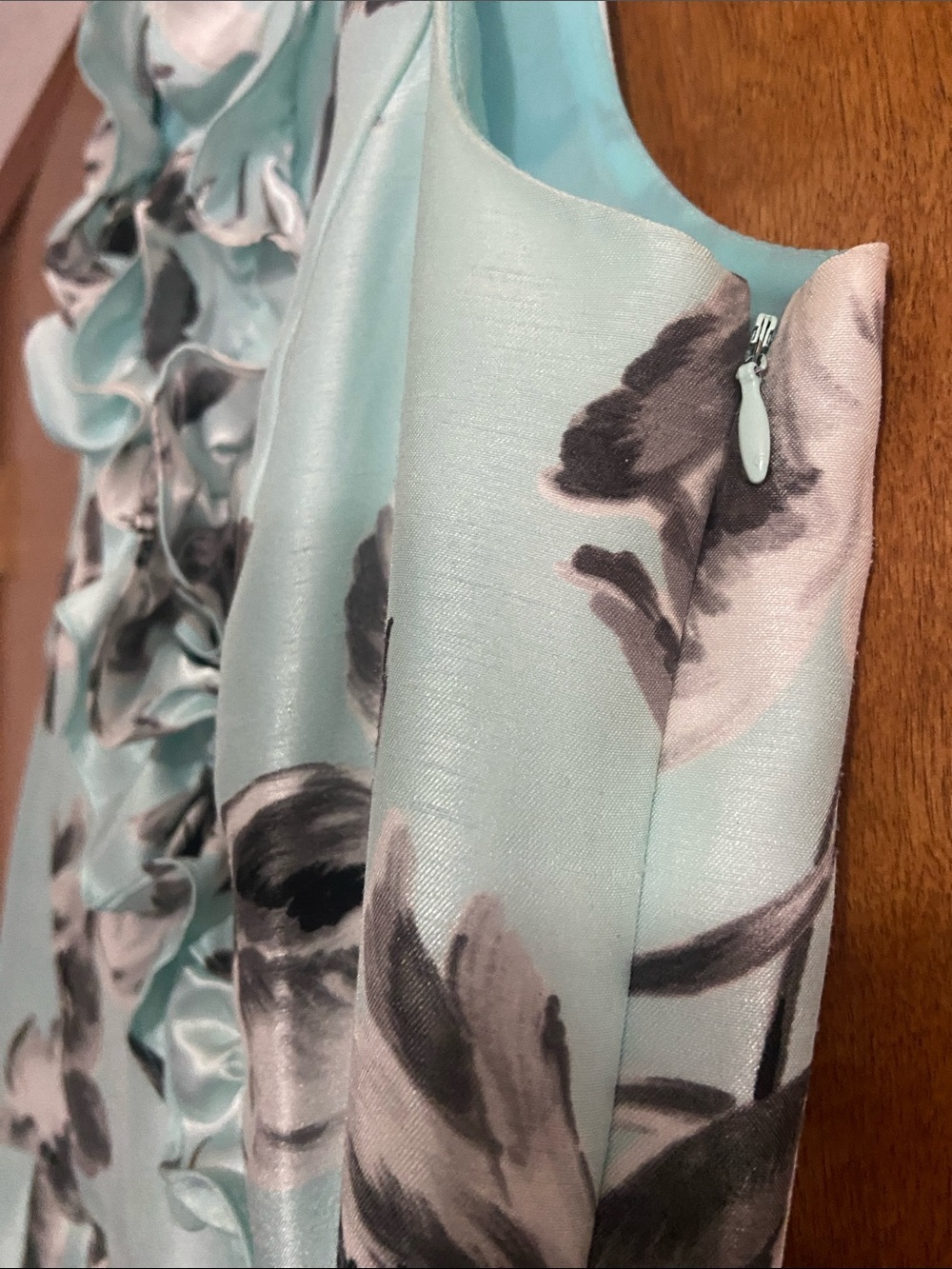 Jessica Howard Mint Green Floral Ruffle Midi Dress - Picture 4 of 8
